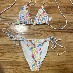 With Jean bikini never worn